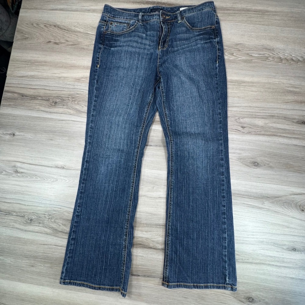 Tommy Hilfiger American Hope Womens 14 Blue Bootcut Jeans Classic Rise Stretch